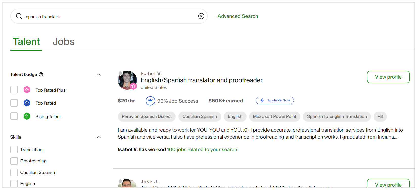 Upwork Translators